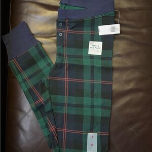 Old Navy Green and Black Plaid Pajama Pants